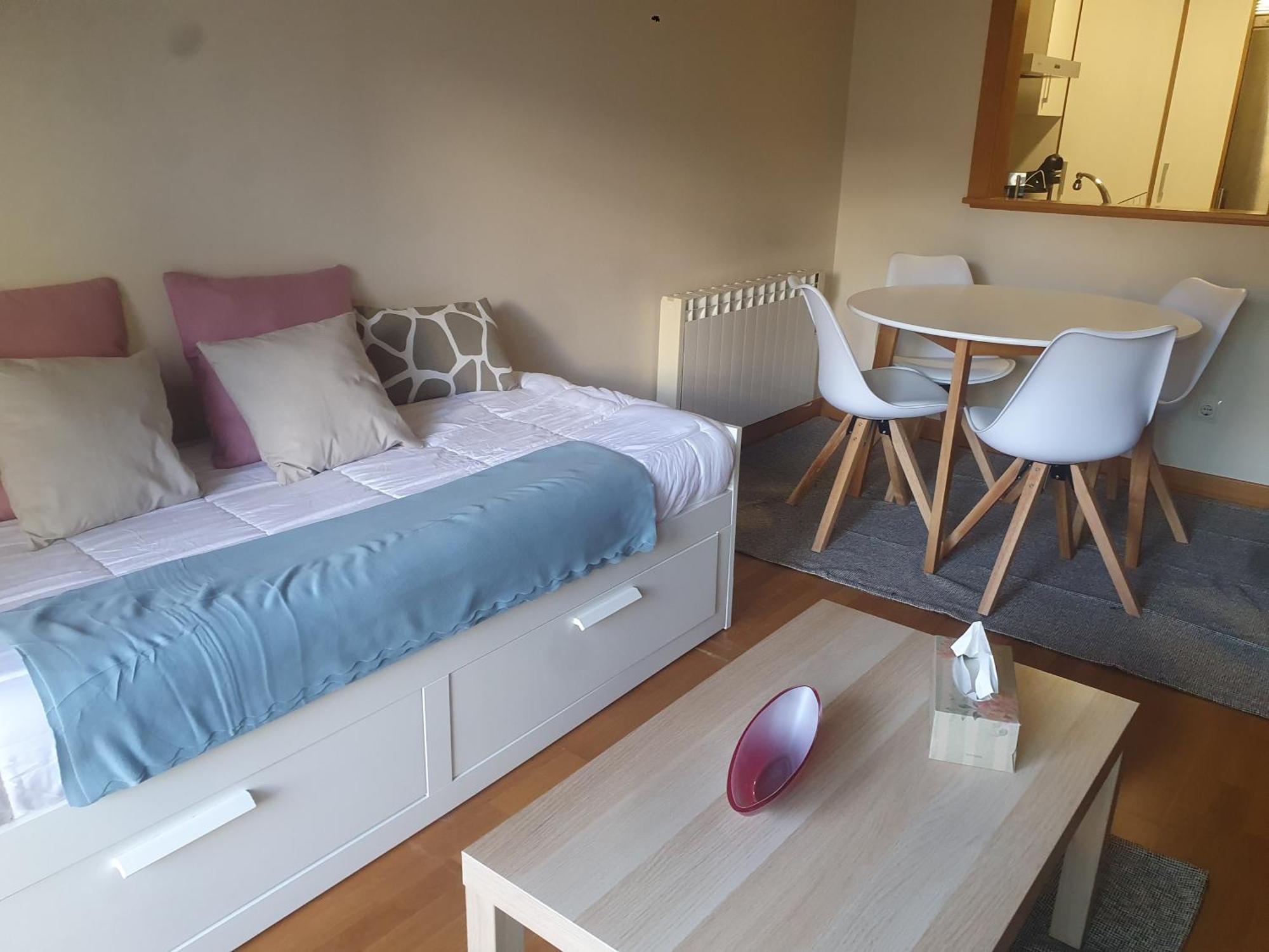 Apartamento En Urbanizacion Con Piscina En Playa De Silgar Санксенсо Екстериор снимка